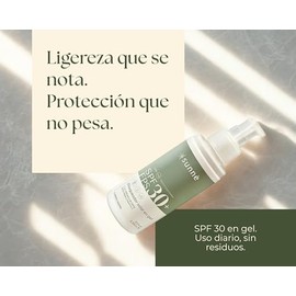 Sunnè 100ml. | Bloqueador Solar Facial en Gel FPS 30 – Ideal para Piel Grasa y con Acné – No Tapa Poros, Control de Brillo y Uso Diario