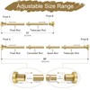 YNL Gold Shower Curtain Rod 32-80 Inch(2.7-6.6ft), Non Slip, Never