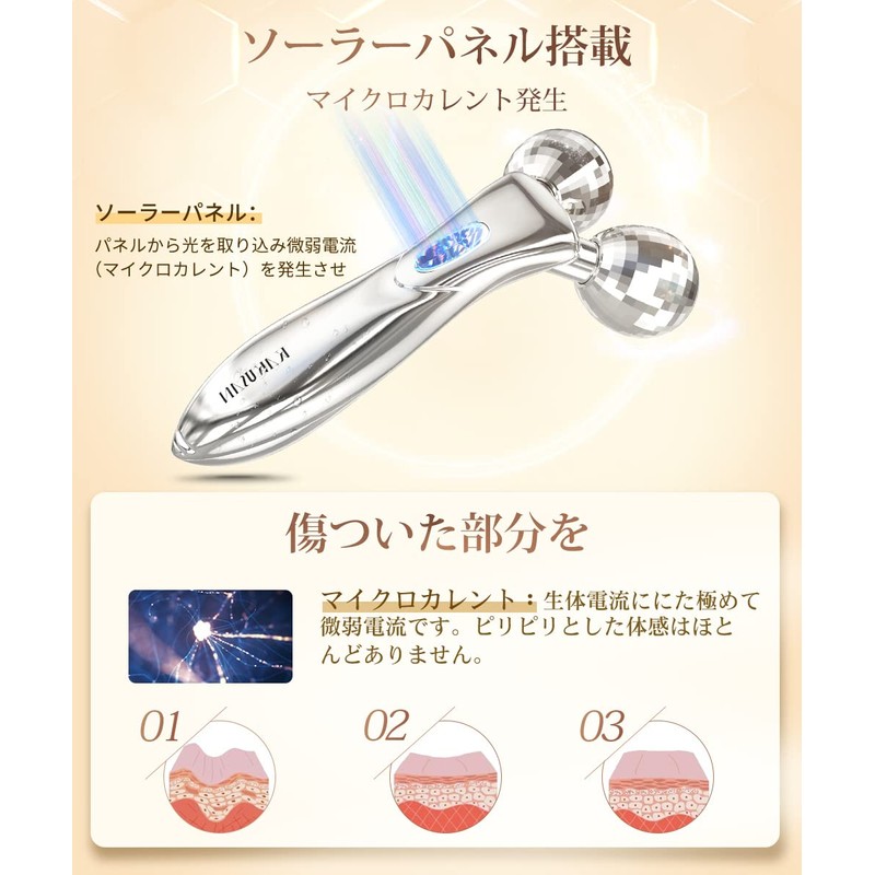(New Version) Beauty Roller, Face/Body, Small Face Roller, Y-Shaped, Micro