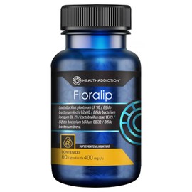 HEALTHADDICTION - Floralip Probióticos para Colesterol - Apoyo Digestivo y Salud Cardiovascular - Equilibrio de Triglicéridos y Niveles de LDL - Con C