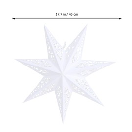 CLISPEED Paper Star Lantern Lampshade 45cm Hanging Christmas 3d Paper Star Hanging Decoration Star Light Shade for Wedding Party Xmas Day Decoration (No Light)