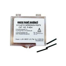 Coltene Whaledent P43-4 ParaPost Plastic Impression Posts .040 Yellow 20/Pk