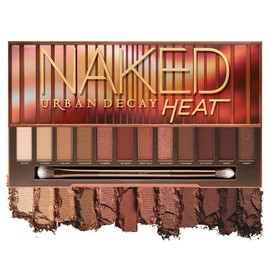 Urban Decay Naked Heat  Paleta de Sombras de Ojos, 12 Tonos Cálidos con Acabado Mate, Satinado y Metálico, Textura Aterciopelada, Alta Pigmentación,  
