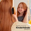 lampox - Bamboo Hair Brush with Boar Bristles Head Massage