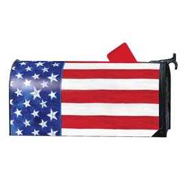 Mailwraps Studio M Stars and Stripes Forever Decorative Summer Patriotic, The Original Magnetic Mailbox Cover, Made in USA, Superior Weather Durability, Standard Size fits 6.5W x 19L Inch Mailbox