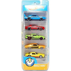 Hot Wheels 2018 Muscle Mania 1:64 Scaled 5-Pack