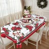 BNHJSDW Christmas Tablecloth Waterproof Fabric Xmas Table Cloth for New