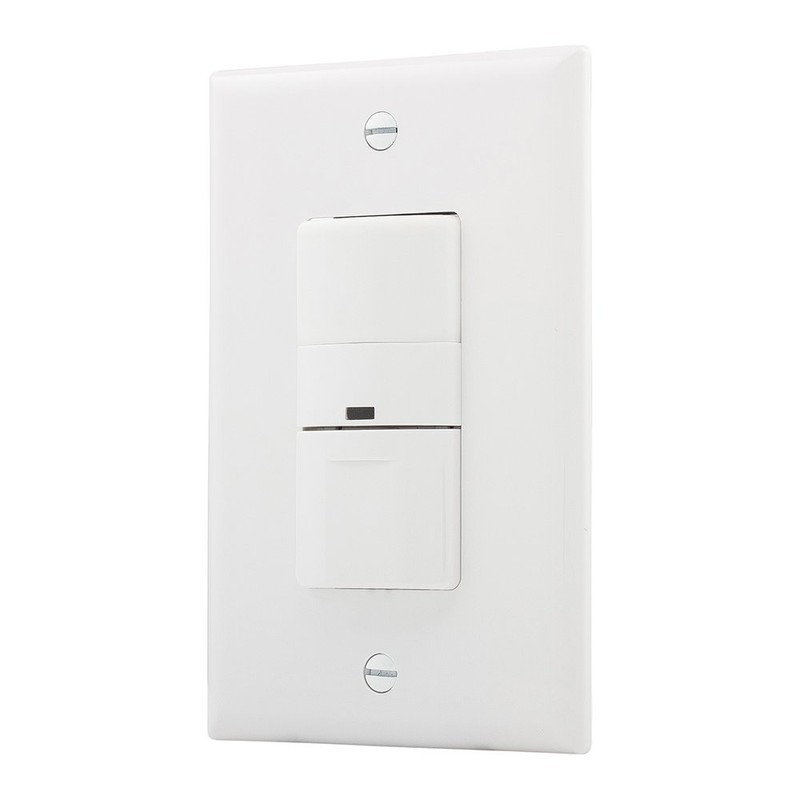 Eaton VS306U-W 600-Watt 120V Wall Mount Occupancy/Vacancy Sensor, White