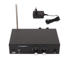 IEM System Transmitter 570 to 590MHz Stereo Wireless Ear Monitor Transmitter for Stage Studio  100‑240V