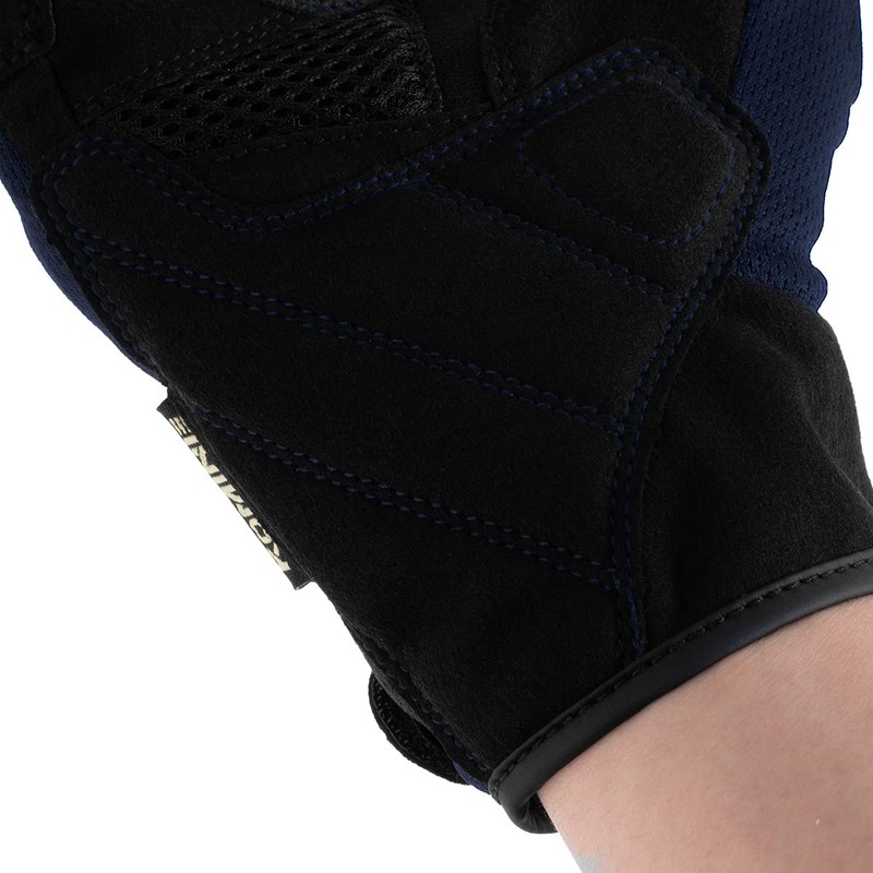 Komine GK-2493 Protect Vintage Mesh Gloves, Motorcycle Gloves, Black, XL
