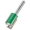 Trend CraftPro Straight Two Flute Router Cutter Bit, 1/4 Inch