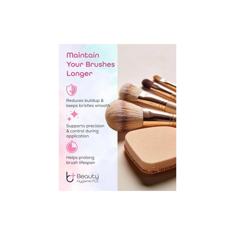 Quick Dry Antibacterial Makeup Brush Cleaner 100ml - Cleans &