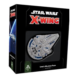 Star Wars X-Wing 2nd Edition Miniatures Game Lando's Millennium Falcon EXPANSION - Strategy Game for Kids & Adults, Ages 14+, 2 Players, 30-45 Minute Playtime, Made by Atomic Mass Games