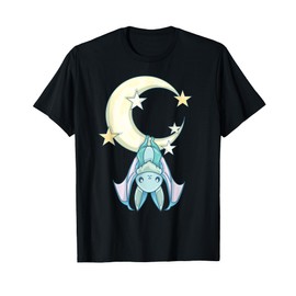 Nu Goth Aesthetic, Pastel Goth Bat Moon, Witchy Bat T-Shirt