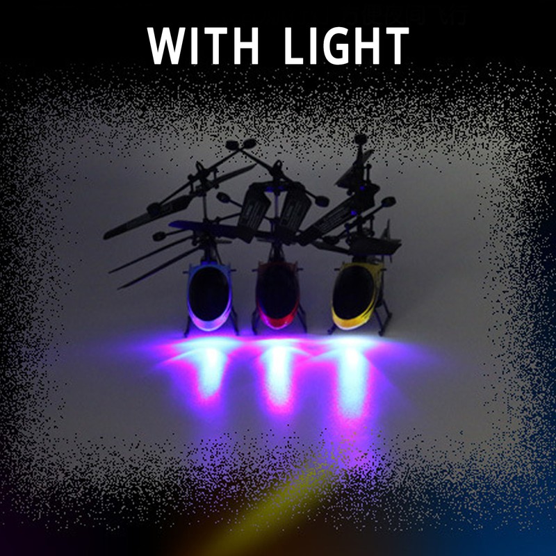 Miniature RC Helicopter with Light Charging Electric RC Drone Airplane