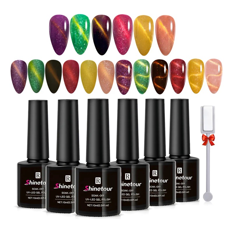 Esmaltes Uñas Gel Efecto Ojo Gato 3d Gama Of Gelesh,