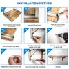 Folding Shelf Brackets 16 Inch, Heavy Duty Stainless Steel Collapsible