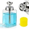 6oz / 180ml Glass Dispenser, Push Down Acetone Pump