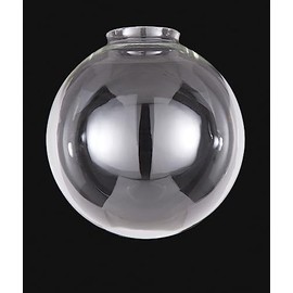 B&P Lamp® 8" Clear Glass Industrial Pendant Shade, 4" Fitter