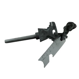 HOPKASE 2PCS Magnesium Fire Starter with Striker, High Temp Magnesium Rod, Ferro Rod Fire Starter Survival Tool with 20Pack Waterproof Tinder and Steel Fire Striker for Camping, Hiking and Emergency