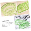 COHEALI 11pcs Stencils Geometric Ruler Stencil Set Plastic Measuring Templates