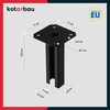 KOTARBAU® Post Support 60 x 40 mm Dowel Plate with