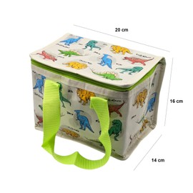 ARKRAFT Kids Cool Bag Dinosaur Design Size 20 x 16 x 14 cm Recycled Plastic