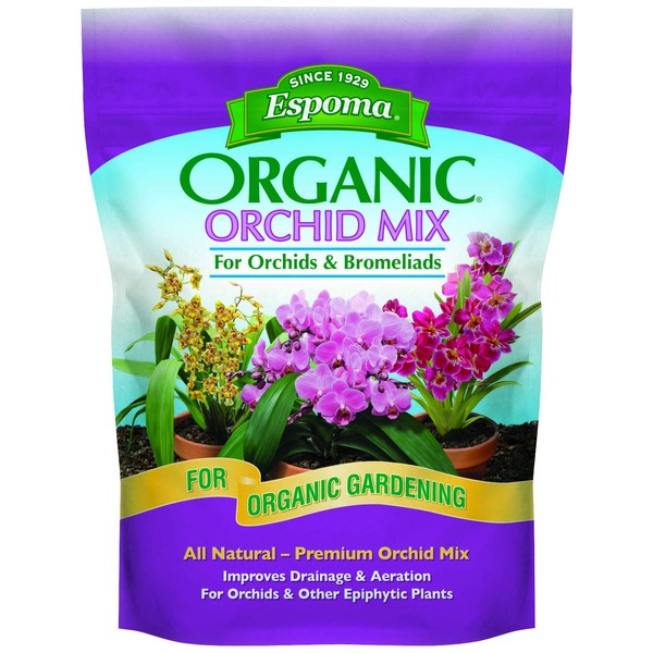 Espoma OR4 Organic Orchid Mix Potting Soil, 4-Quart