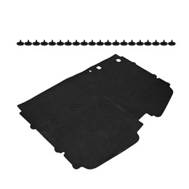 Hood Insulation Pad Heat Shield & Clips Compatible with 1988 -1998 Chevy GMC C1500 C2500 C3500 Suburban Full Size Trucks