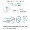 QWALIT 2pcs Nose Piercing Kit Nose Ring Piercing Kit Self