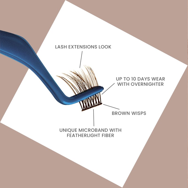 KISS Falscara Eyelash Extension Set "Mocha" - DIY Lash Extensions