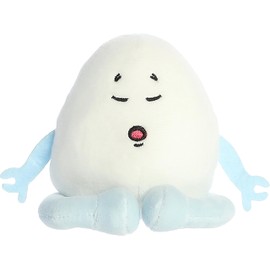 Aurora® Punny Eggspressions™ Ohmm-Let Stuffed Animal - Humorous Wordplay - Playful Expression - White 3.5 Inches