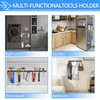 3-H Magnetic Broom Holder Wall Mounted 1 Pack, Strong Magnetic