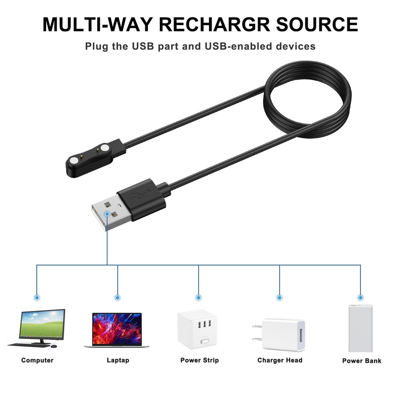 Mugust 2-Pack Chargers for Cosmo JrTrack 5 4 3 2