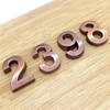AIMALL 2 Number Sticker Plate for Door Address, Copper Plated