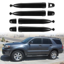 bumxca Exterior Door Handles Compatible with 2003-2009 Toyota 4Runner 2007-2011 Toyota Camry 2005-2015 Tacoma 2003-2009 Lexus GX470, OE Replace# 69211-AE010 69217-AE010 (Front & Rear Side 4Pcs/Set)