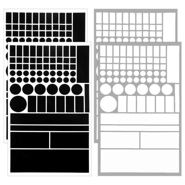 4 Blätter LED-Lichtblockierende Aufkleber LED Abdeckung Lichtdimmer Folie Selbstklebend Lichtblocker