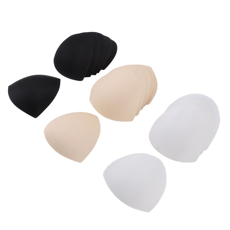 9 Pairs Sports Bra Inserts Triangular Breathable Bra Pads Inserts