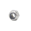 100Pcs M3 x 0.5mm 304 Stainless Steel Self-Lock Nylon Inserted