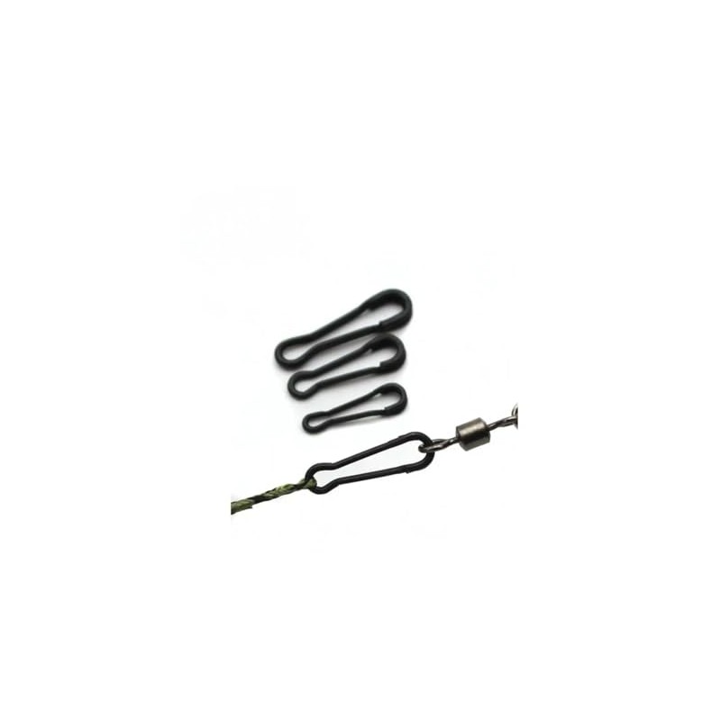 Black Carp Fishing Quick Change Multi Clips, Tackle Connector Snaps,