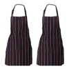 2PCS Apron with Pocket Chef Butcher Kitchen Restaurant Cook Wear