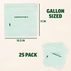 Zenlogy Compostable Gallon Bag (10.5" x 11"), Resealable Food Storage