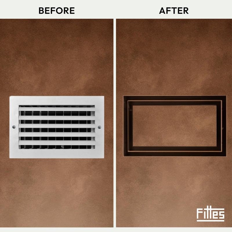 Fittes Flush Wall Vent [Lite+] - 6"x12" - Cotton White