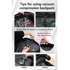 Cusangel vacuum backpack travel with pump compression,18in vac travel 45L