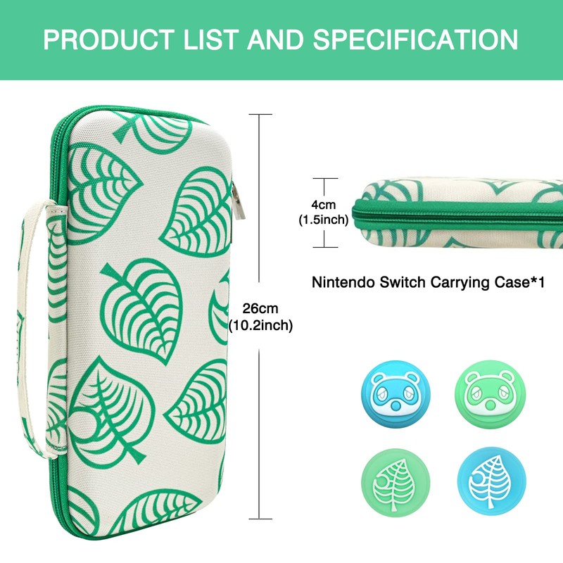 DLseego Animal Crossing Switch/Switch OLED Carrying Case Protective Hard Shell