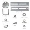 A.A 12" Galvanized Swivel Top Bunk Bracket Kit with Hardware