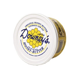 AmishTastes Downey's Natural Honey Butter Variety Pack, Original and Cinnamon Flavors, 48 Oz.