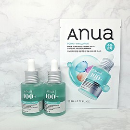 Anua PDRN Hyaluronic Acid Capsule Serum 30m x 2 + 1 mask pack special set / 아누아 PDRN 히알루론산 캡슐 세럼 30m 2개+마스크팩1매 기획 세트