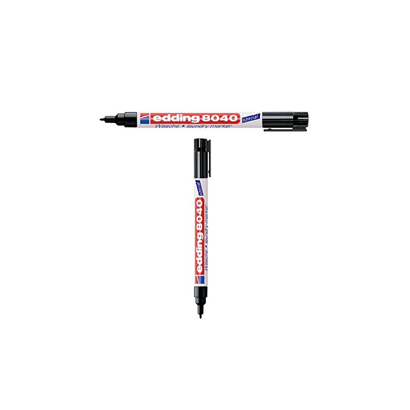 Edding 8040 Laundry Marker Black, BLACK