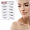 BIUDECO 2pcs Fake Eyebrow Temporary Brow Stickers for Men Women